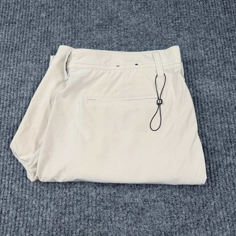 FootJoy Golf Shorts Men 36 Tan Performance Stretch Flat Front Casual Walking